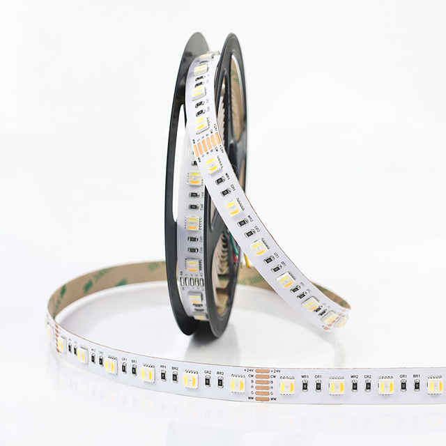 SMD5050 RGBWW 60leds/m 12V/24V LED Strip