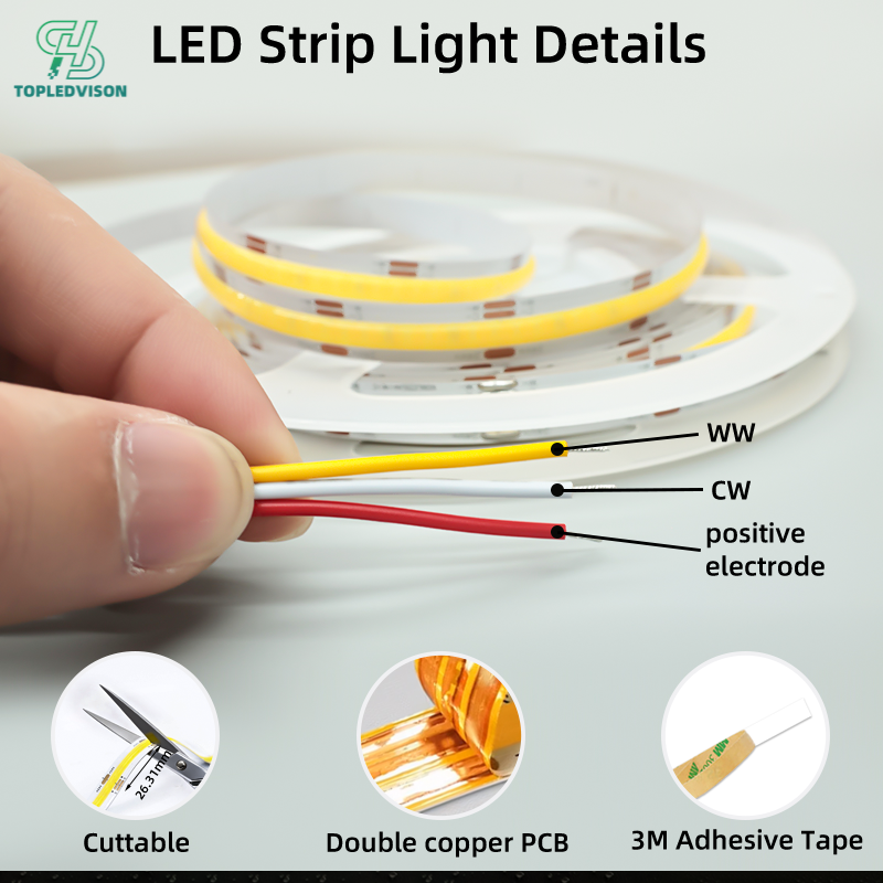 CCT 608 COB LED Strip Light