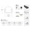 LED Al Profile for LED Strip 1814b-001