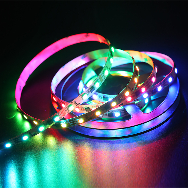 SMD5050 RGB Digital LED Strip Light Pixel 60LEDs/M Color Changing