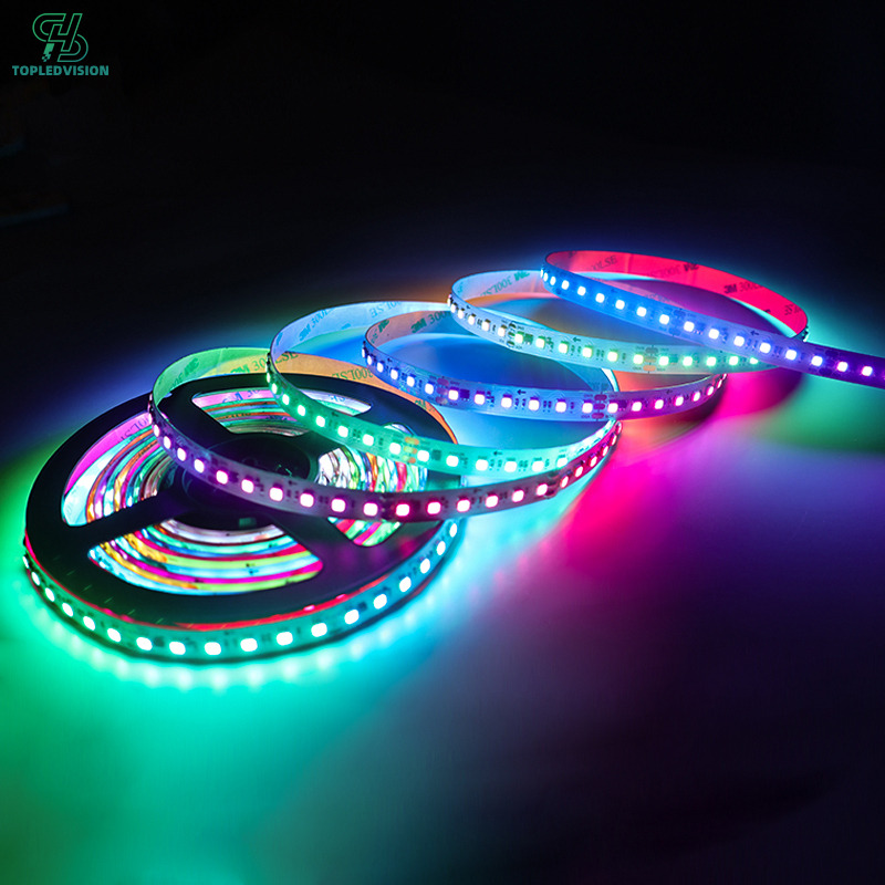 2835 SPI RGB LED Strip Light – 120 LEDs/m Addressable RGB Strip