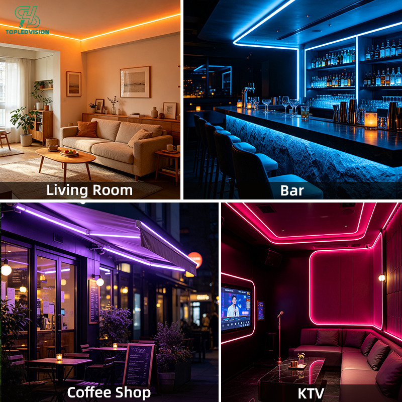 IP67 Waterproof 5050 RGB 60 LED Strip Light for Outdoor & Architectural Lighting
