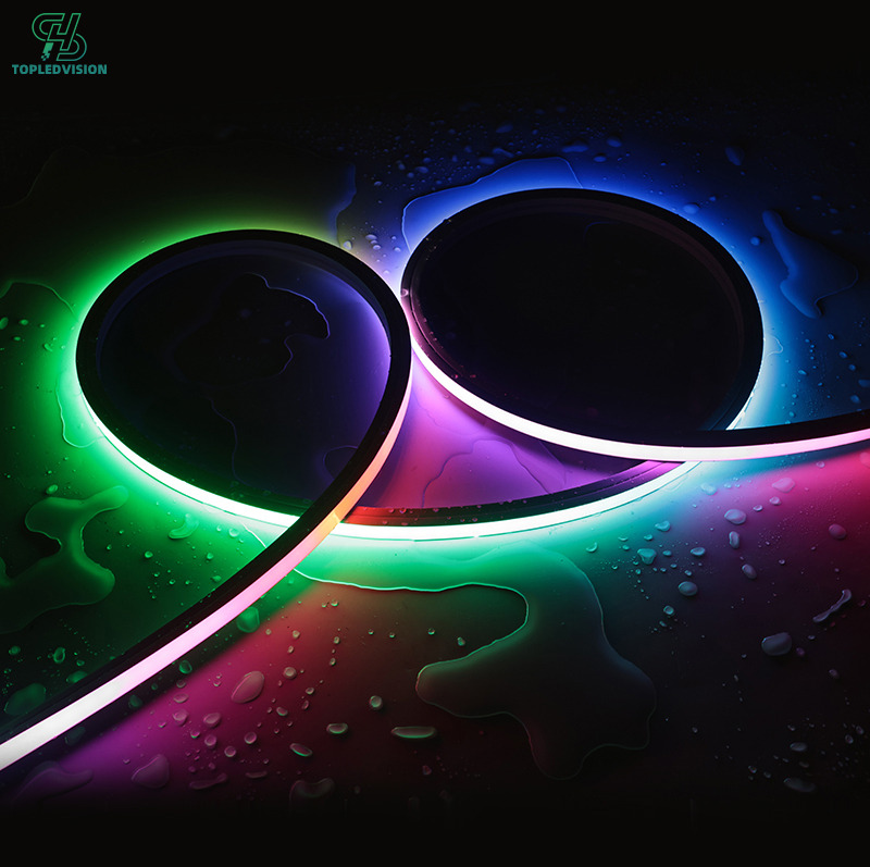 10×10mm SPI Addressable Neon LED Strip – Flexible RGB Pixel Neon Light