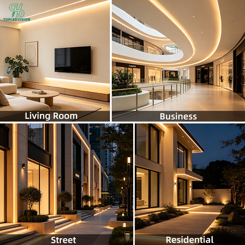 48V 2835 Constant Current 240 LED/m Double Row LED Strip Light