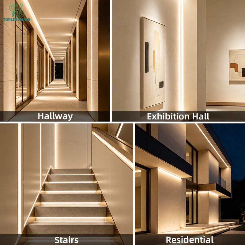 14×12mm Flexible Wall Washer LED Strip Light for Architectural Lighting
