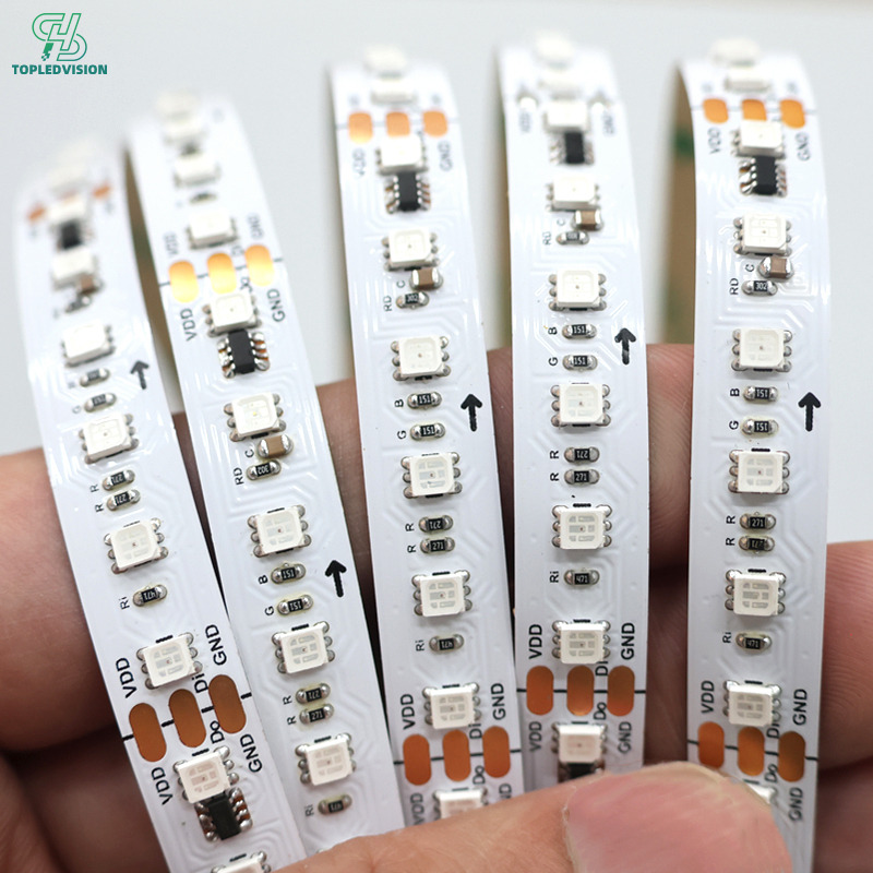 2835 SPI RGB LED Strip Light – 120 LEDs/m Addressable RGB Strip