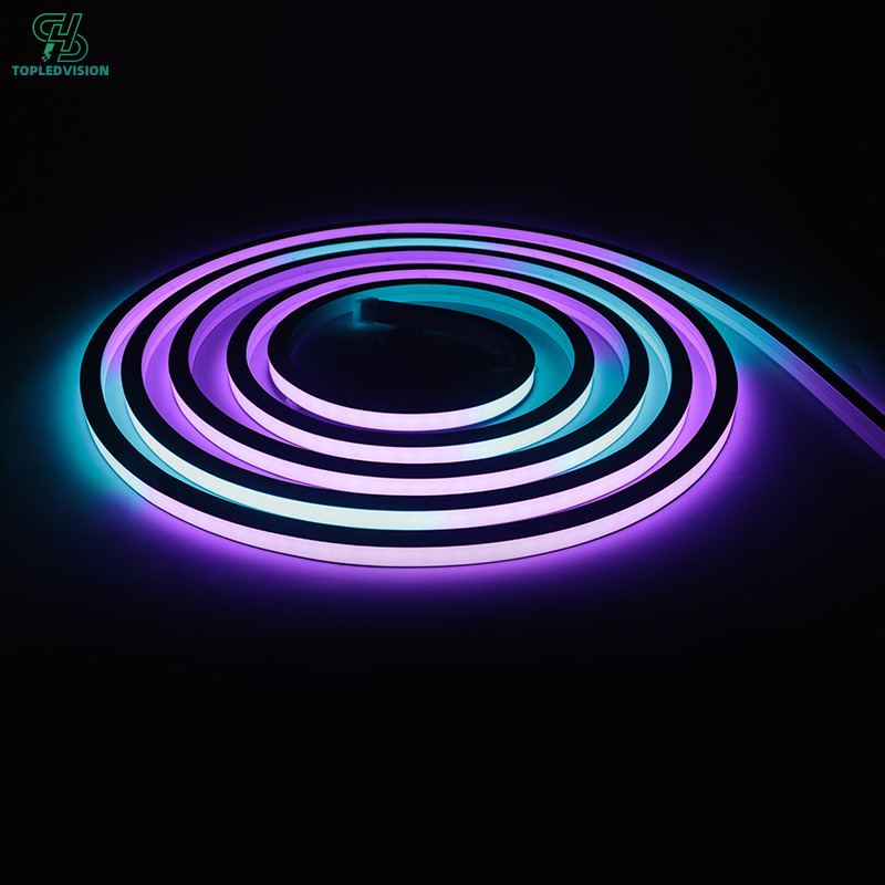 10×10mm SPI Addressable Neon LED Strip – Flexible RGB Pixel Neon Light