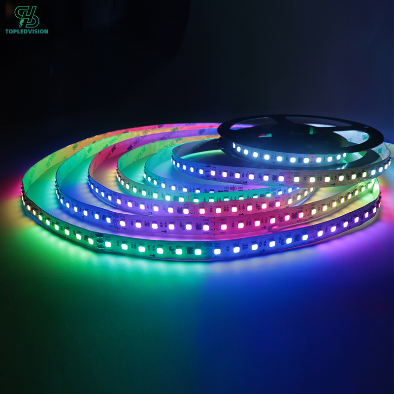 2835 SPI RGB LED Strip Light – 120 LEDs/m Addressable RGB Strip