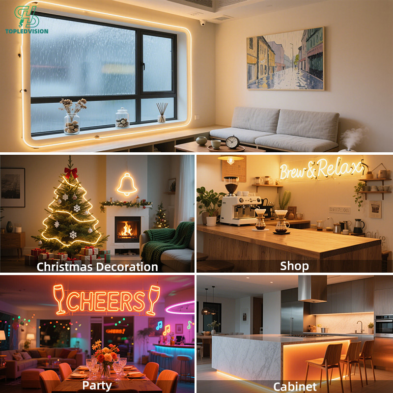 0410 Flexible Neon LED Strip – Ultra Slim 4x10mm Silicone Neon Flex Lighting (NEON STRIP SERIES)