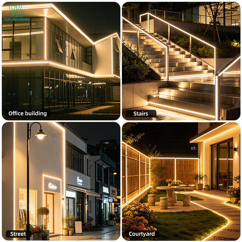 13x13mm LED Neon Flex Light | Slim Silicone Neon Strip 